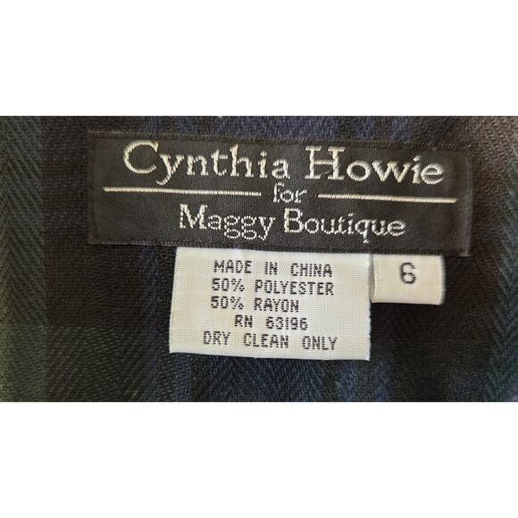 Cynthia Howie Dress Sz 6 Button Front Pleated Maxi Academia Collegiate Hogwarts - Picture 2 of 10
